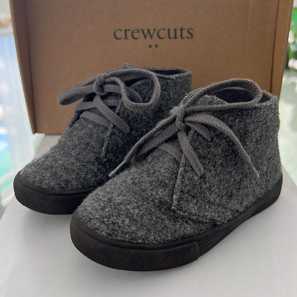 Crewcuts Kid’s Wool Macalister Sneakers. Size K8. A+ Condition.